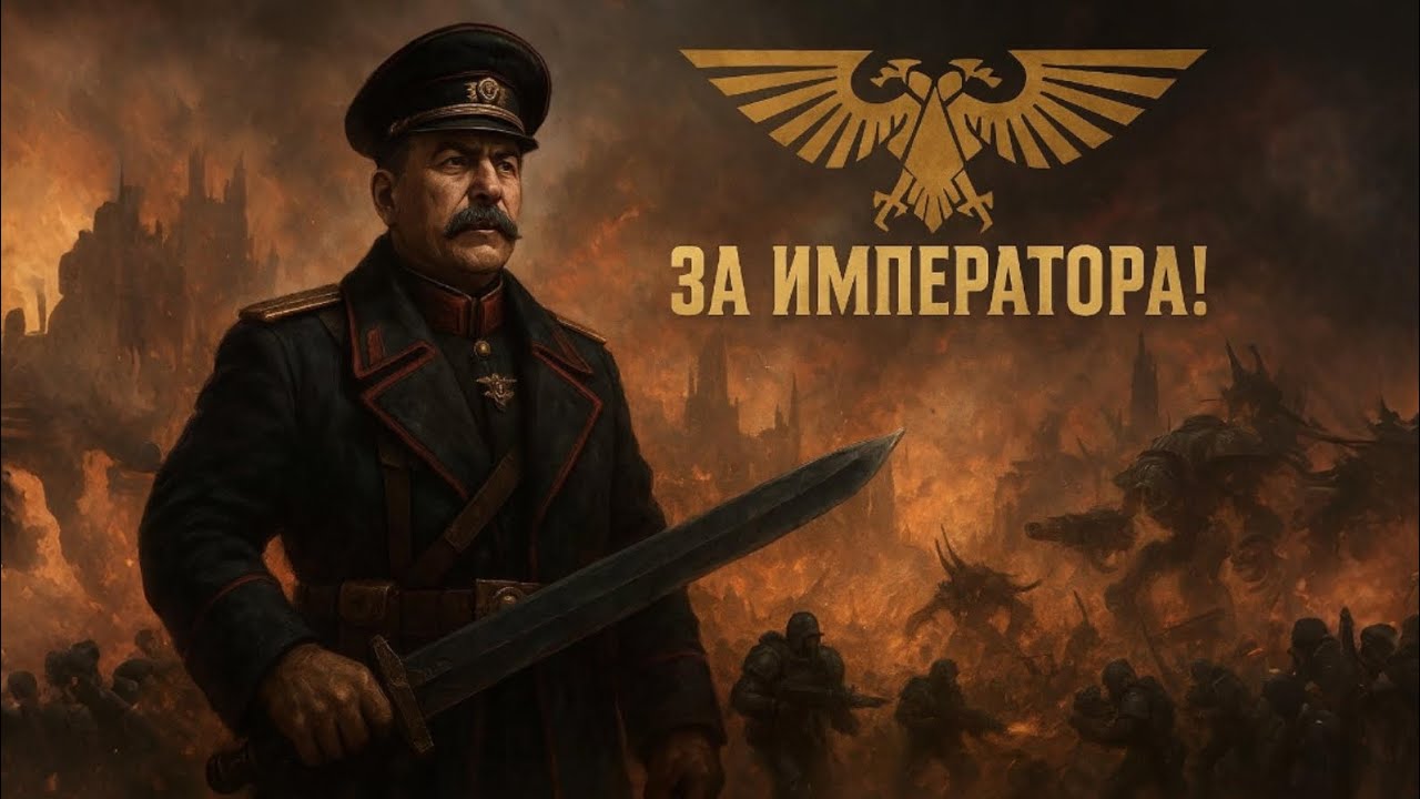 ПЕСНЯ «Сталин: За Императора — Warhammer 40,000 Стальная рука, что ведёт человечество сквозь тьму»