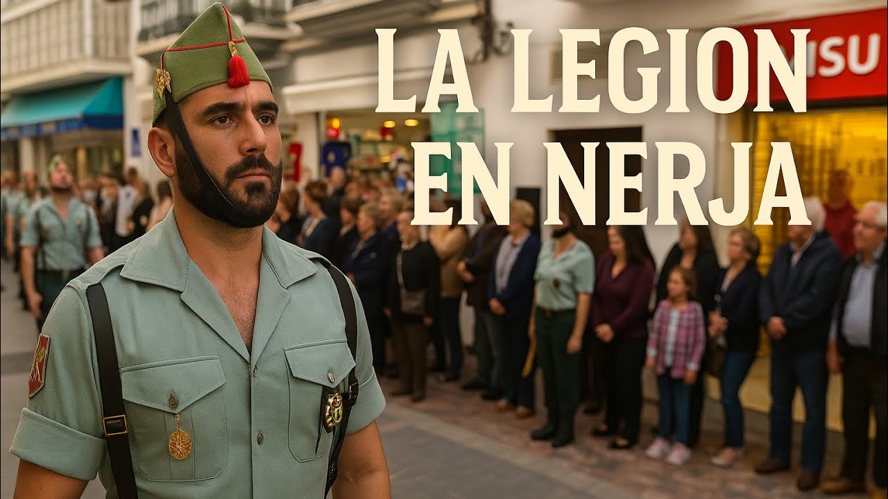 La legión en Nerja por primera vez.