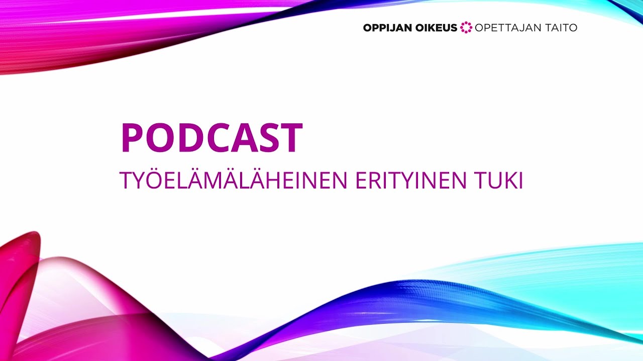 Podcast: Ty&ouml;el&auml;m&auml;l&auml;heinen erityinen tuki