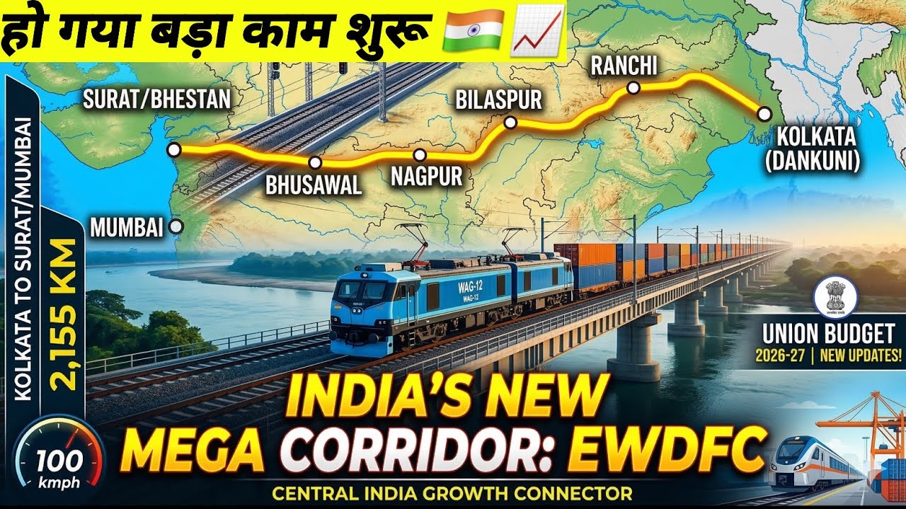 EWDFC FREIGHT CORRIDOR 2000Km+ PROJECT BIG WORK STARTED 😍