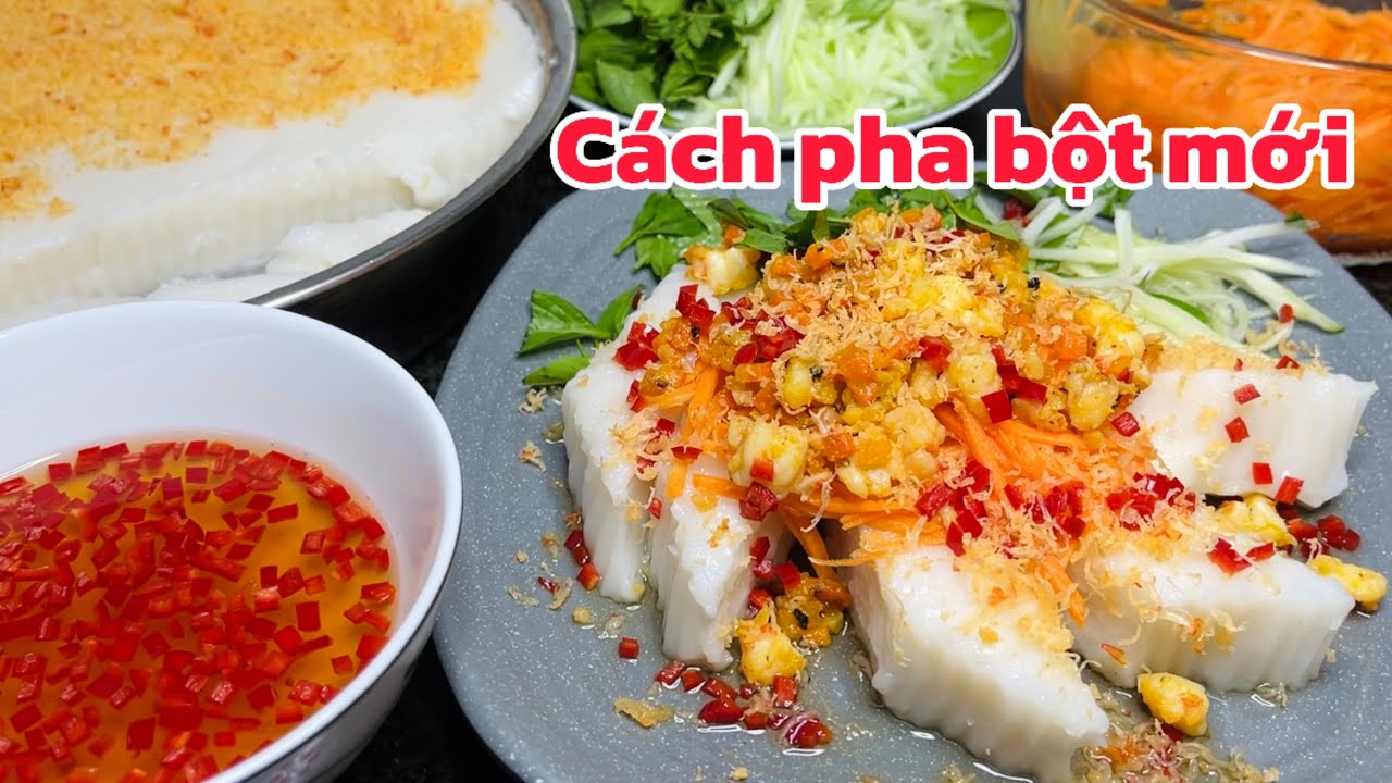 Công thức pha bột bánh đúc ăn rất ngon không ngán