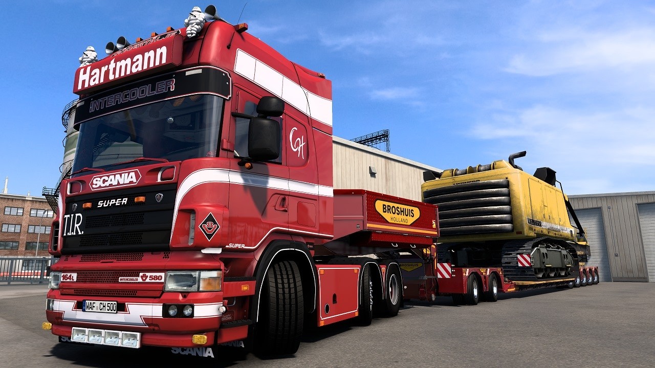 Scania 164L 580 V8 Open Pipe Sound POV Truck Driving Euro Truck Simulator 2 1.51｜Vanilla Map＃96