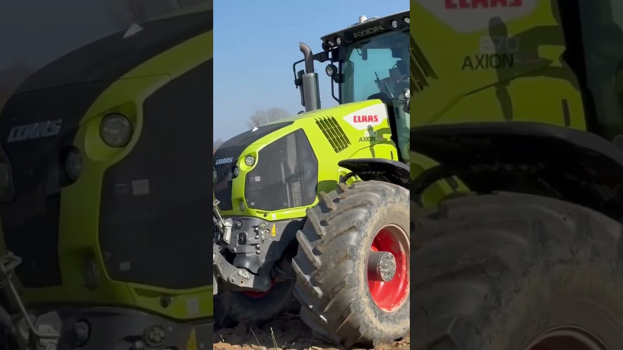 Uprawy polowe - Kverneland Grubber & Claas Axion 870 #claas #kverneland #farmlife