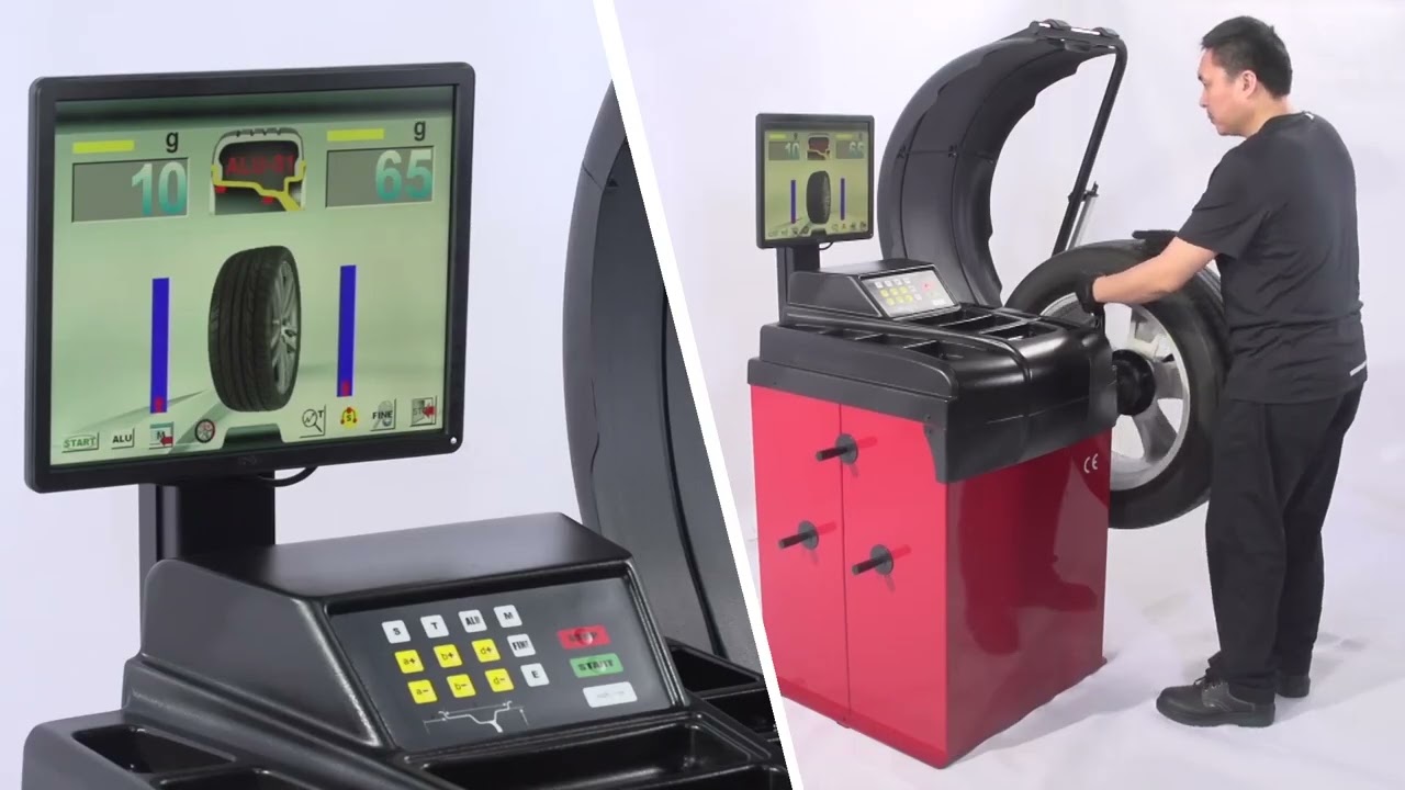 Tire Balancer Machine U-885 Wheel Balancer Installation Tire Balancing Machine