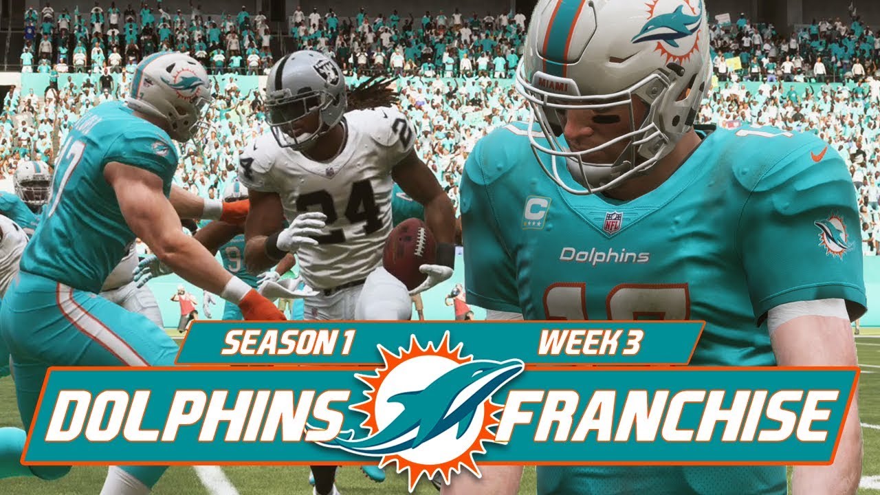 Madden NFL 19 - Dolphins Franchise Ep. 3 - Week 3 vs. Raiders [Season 1]
