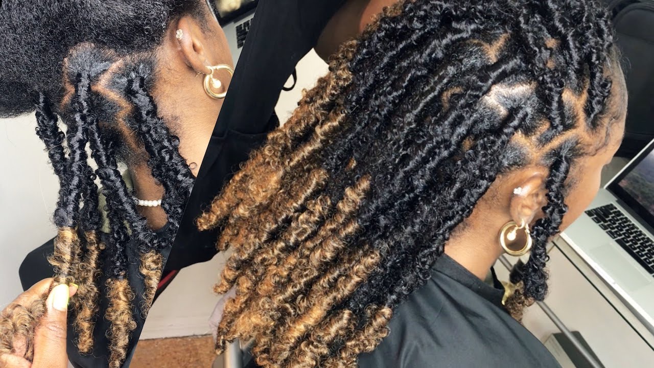 THE EASIEST BUTTERFLY LOCS EVER, NO CROCHET , NO BRAIDING MUCH, using Model Model Afro Water Twist