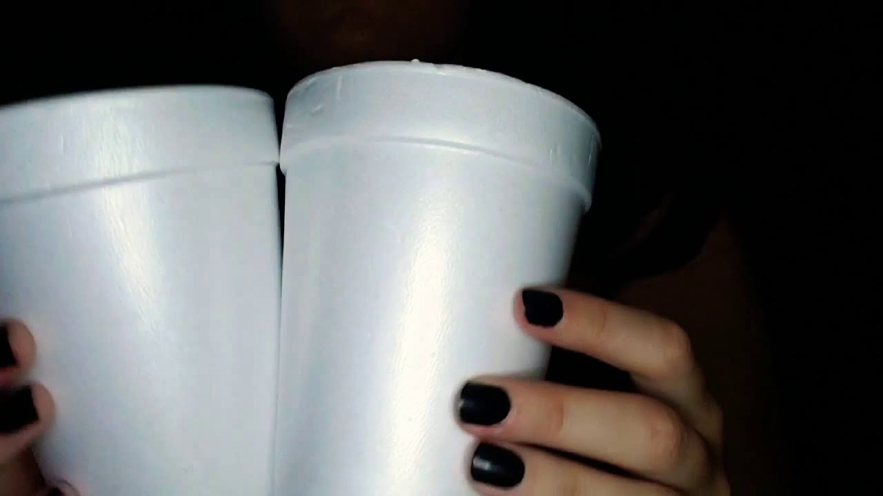 ASMR Foam Cup Biting