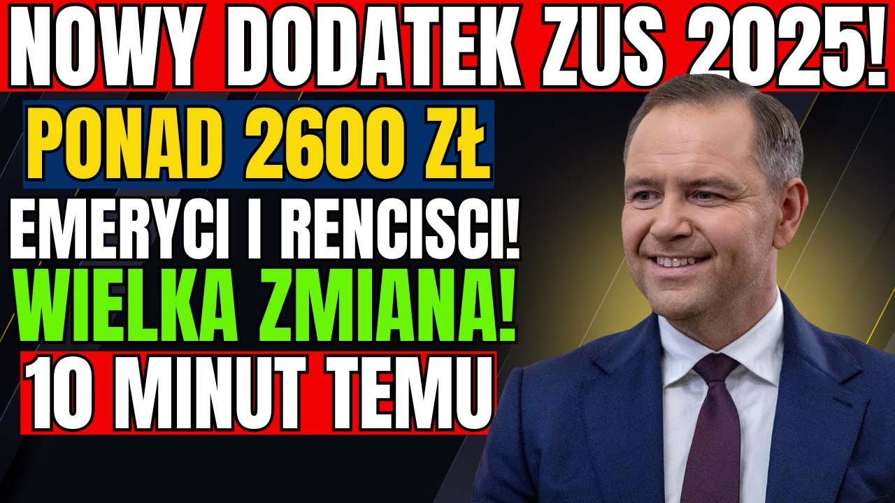 Ponad 2600 zł! Nowy dodatek ZUS dla emerytów i rencistów? Wielka zmiana w 2025!