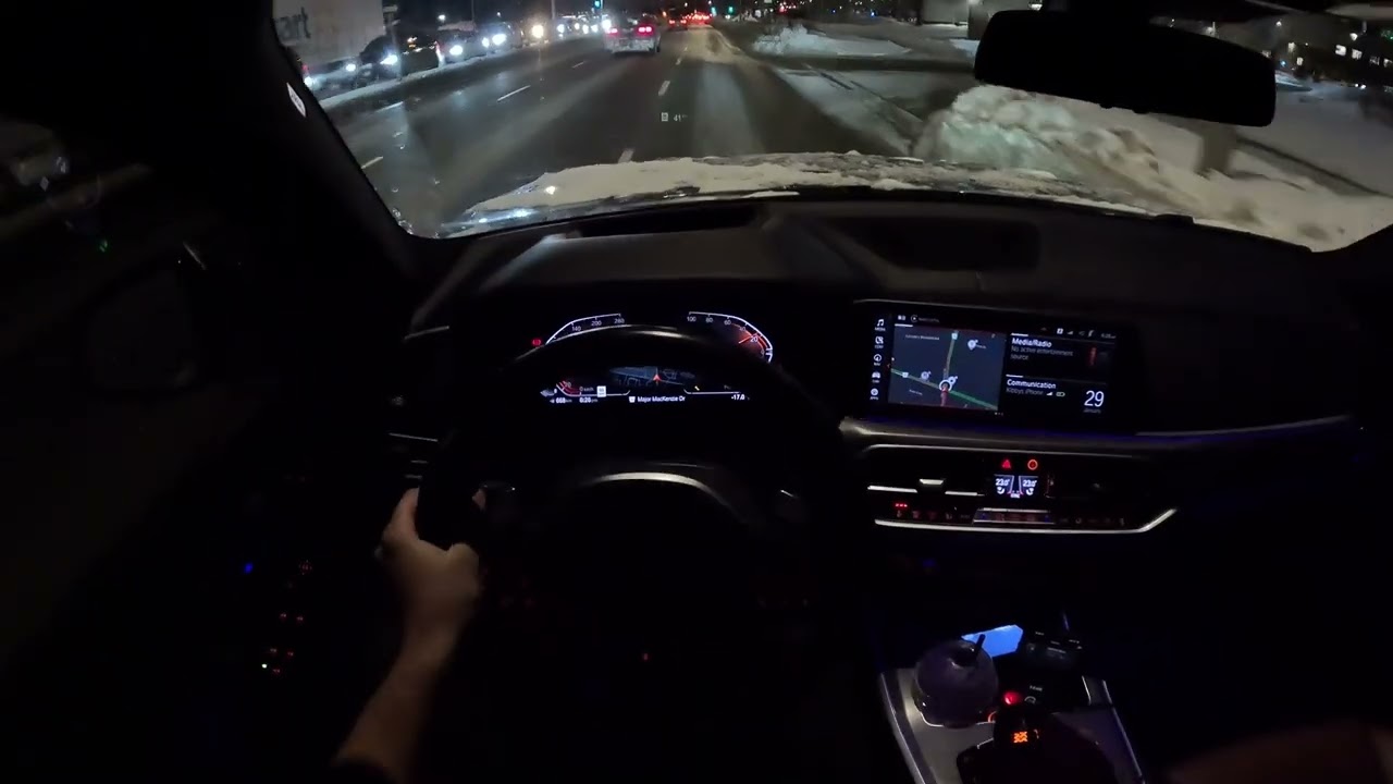 BMW X5 Night Drive — Pure Car Sounds (ASMR)
