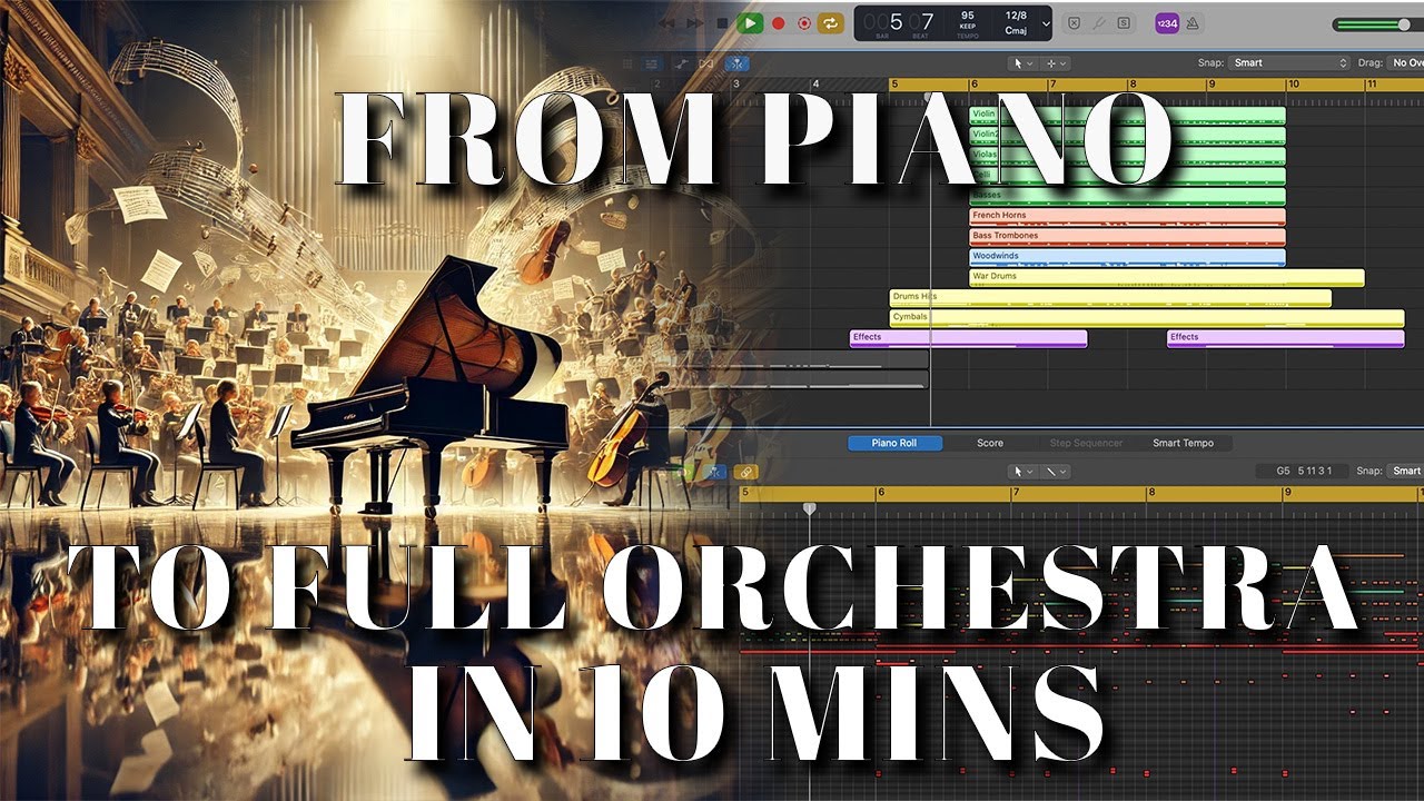From Piano to Full Orchestra in 10 mins - How to orchestrate a piano sketch