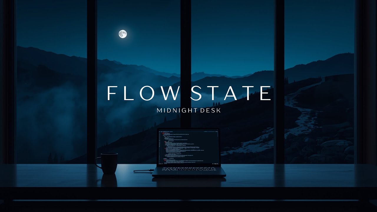 1 Hour Modern Focus Music for Deep Work & Endurance 🌘 | Steady Flow | Midnight Desk