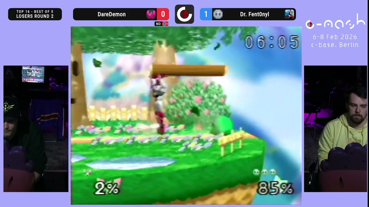 c-mash 2026 Losers R2 | DareDemon (Falcon) vs Dr. Fent0nyl (Kirby) | Super Smash Bros. (N64)