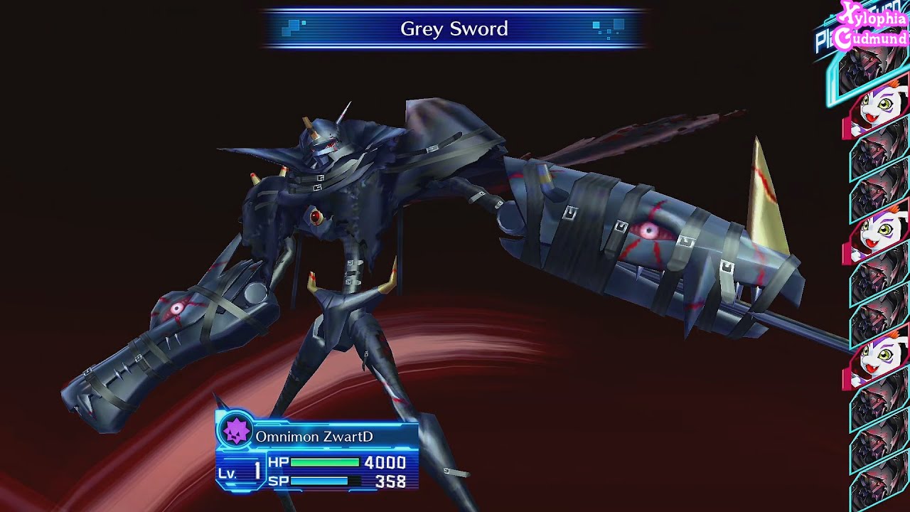 『Xylophia Gudmund』 Omegamon Zwart to Omegamon Zwart Defeat Evolution Line