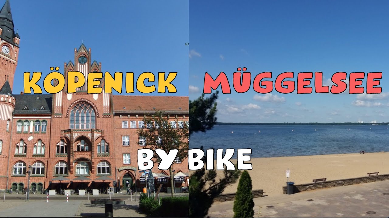 Cycling tour from Köpenick to Müggelsee in Berlin Germany ASMR