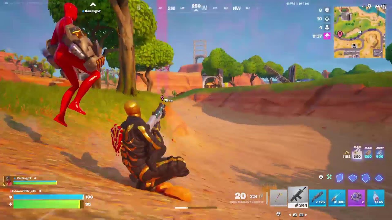 Live Fortnite Duos recharge avec le guilo