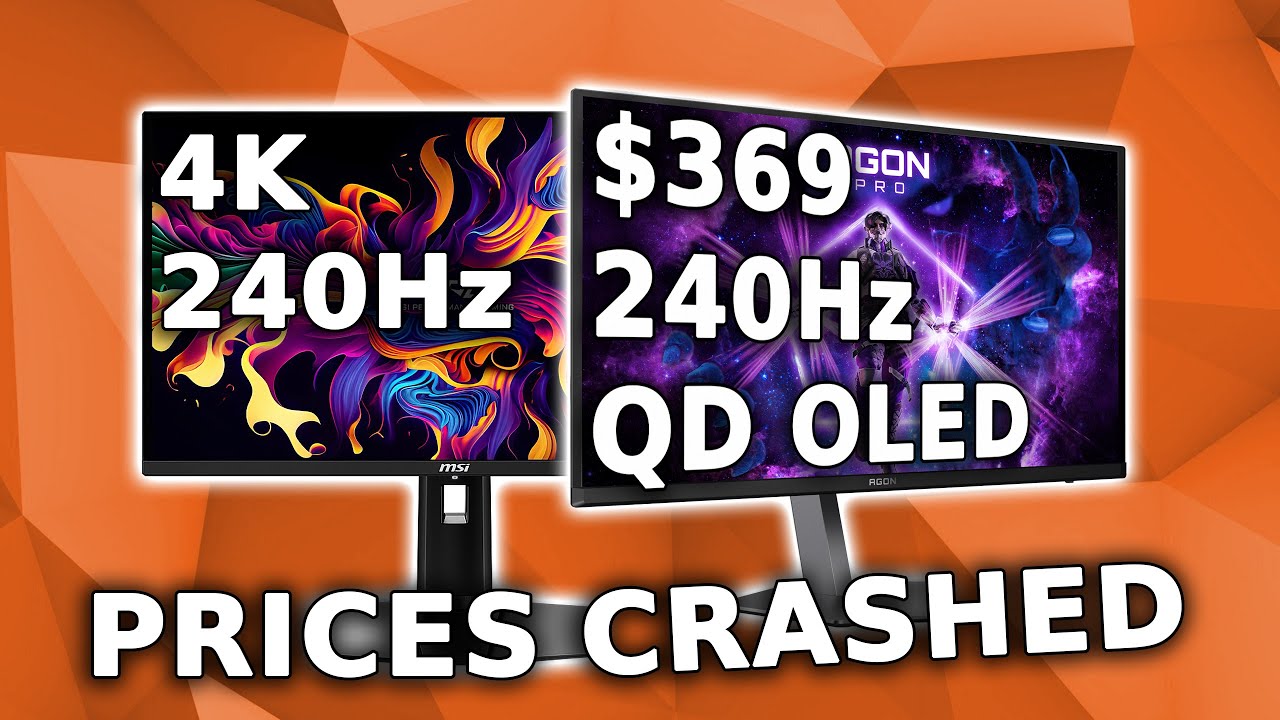 Общее падение цен на OLED-мониторы (4K и 1440p)