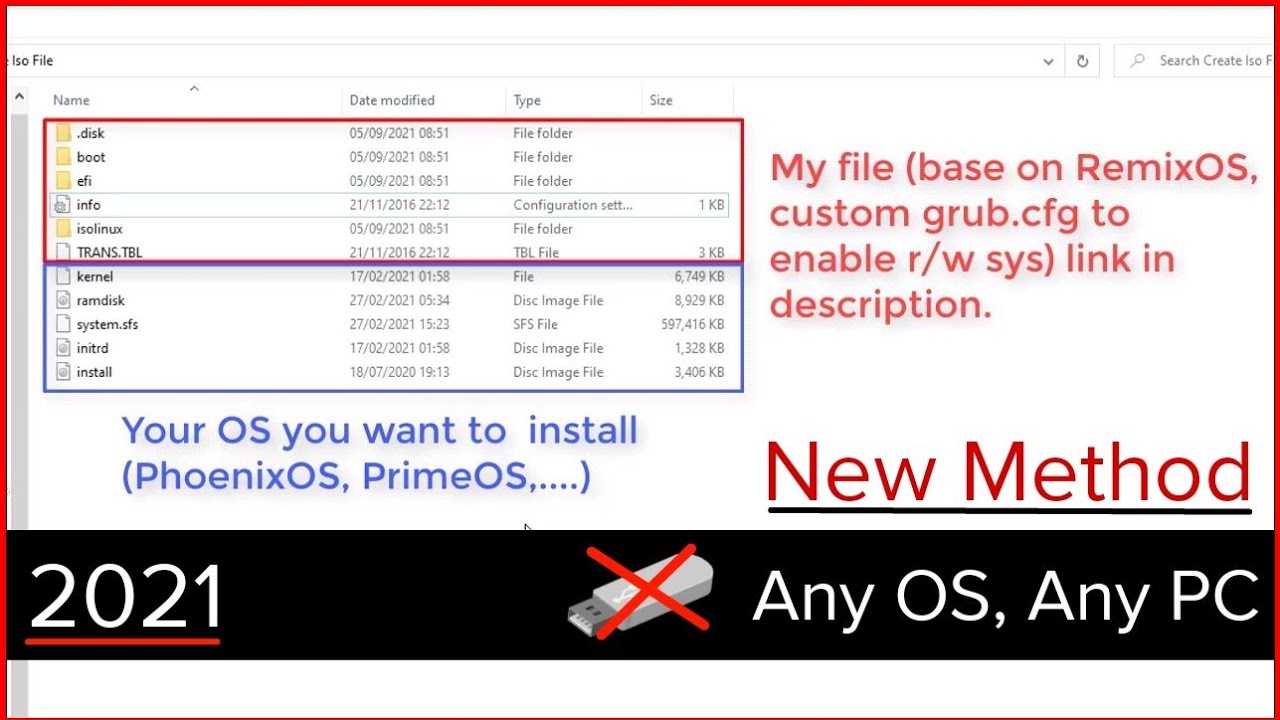 How to Install PhoenixOS, PrimeOS,... without USB Easy (UEFI&Legacy)