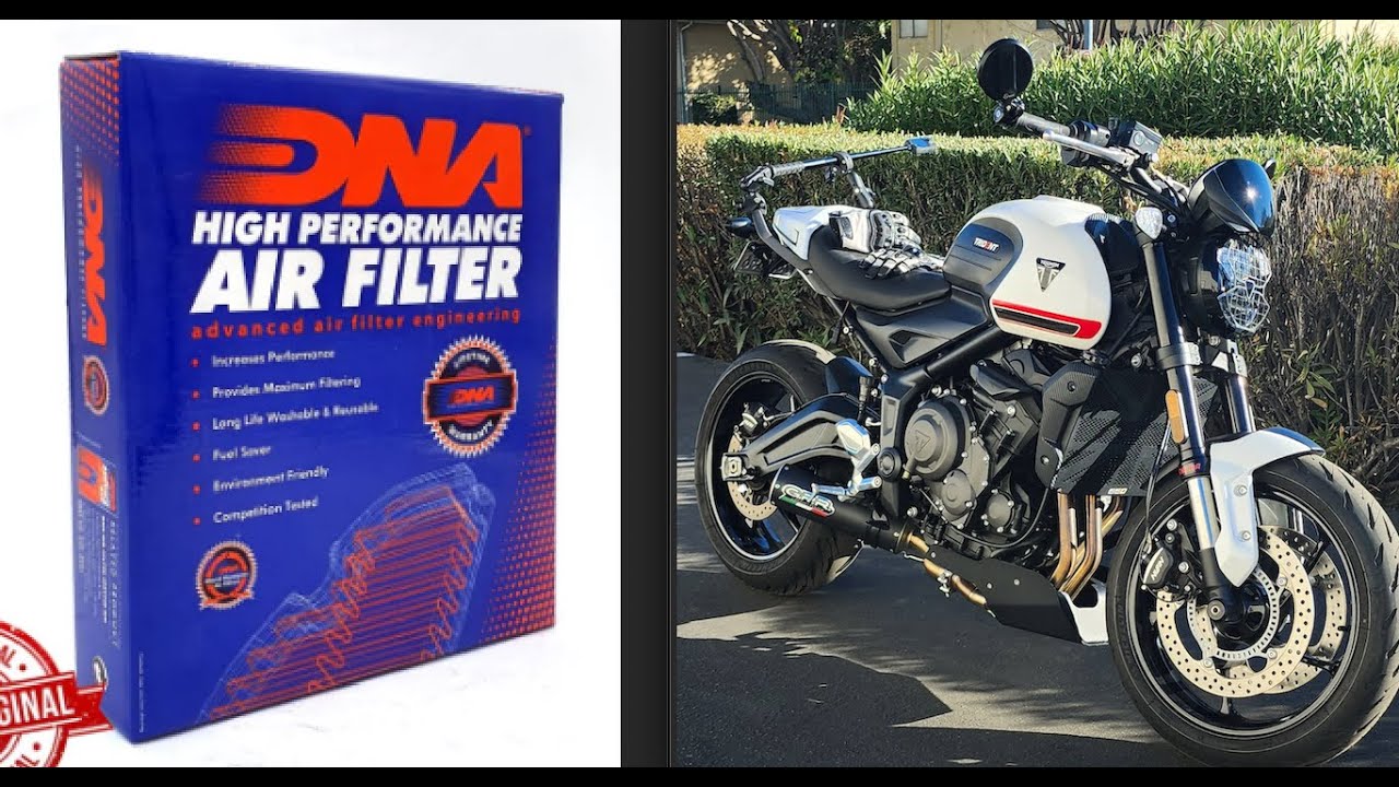 Triumph  Trident 660 DNA Filter Installation (NO TANK REMOVAL)