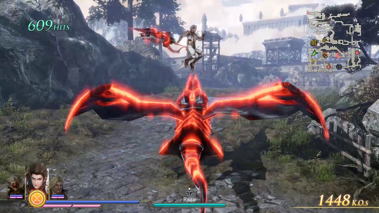 WARRIORS OROCHI 4 Zeus , Hundun and Ares - Custom Moveset Gameplay