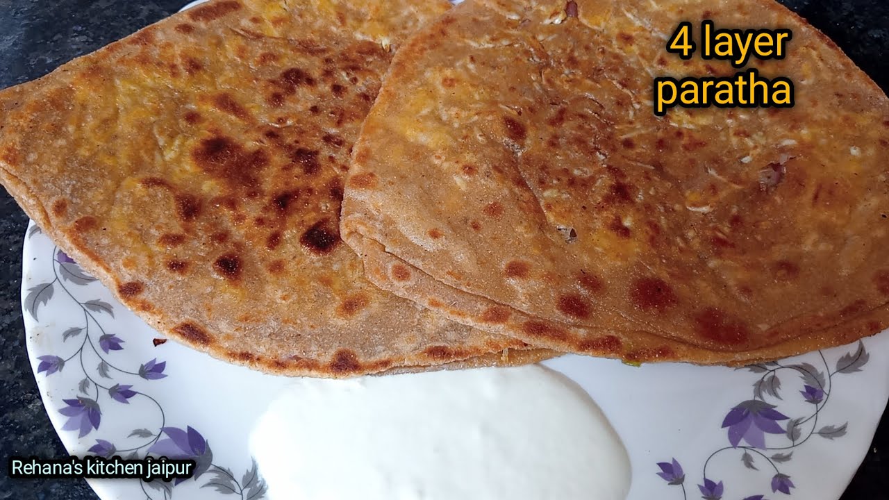 4 Layer paratha Recipe | How to make 4 Layer paratha | tasty delicious 4 Layer paratha