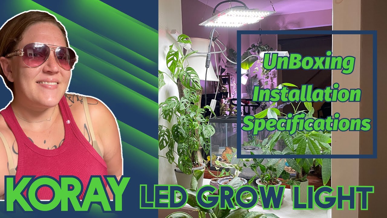 Koray 1000w LED Grow Light UnBoxing! ||Installation & Specs|| Bright LEDs with Daisy Chain Dimmer!