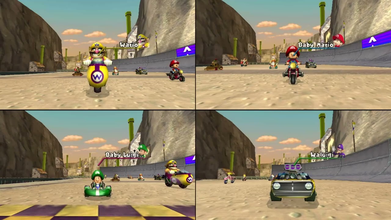Mario Kart Wii ✦ 4 Players #616 (3 Tracks) 150cc