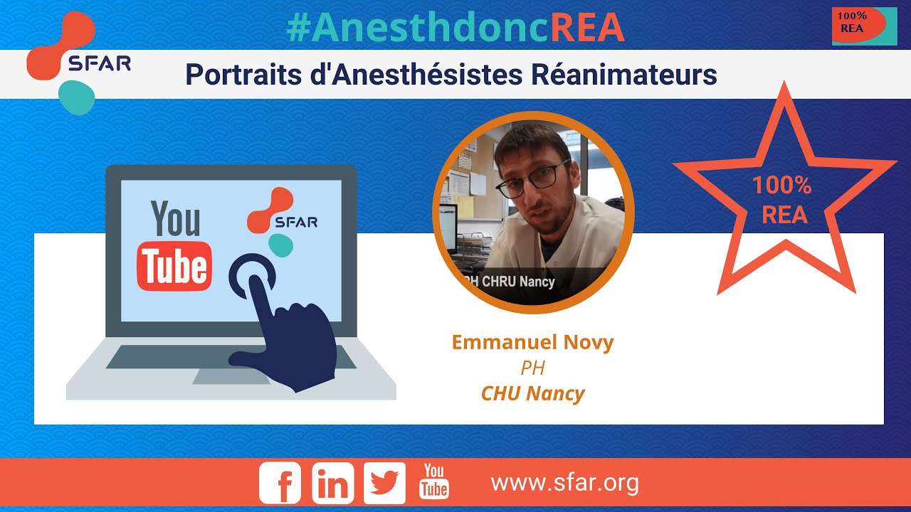 Portrait d’anesthésistes-Réanimateurs, 100% REA - CHU Nancy  - SFAR