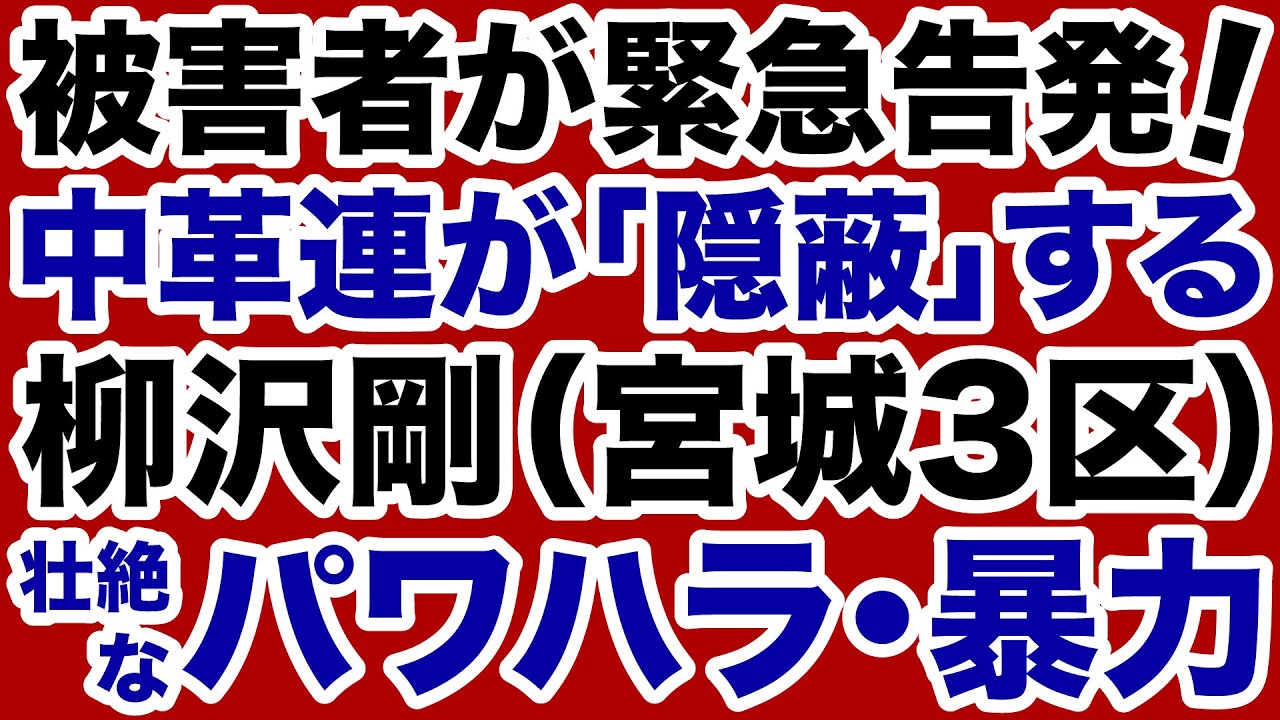 【被害者が緊急告発！】中道改革連合が隠蔽する柳沢剛（宮城3区）の壮絶な「暴力・パワハラ」【デイリーWiLL】