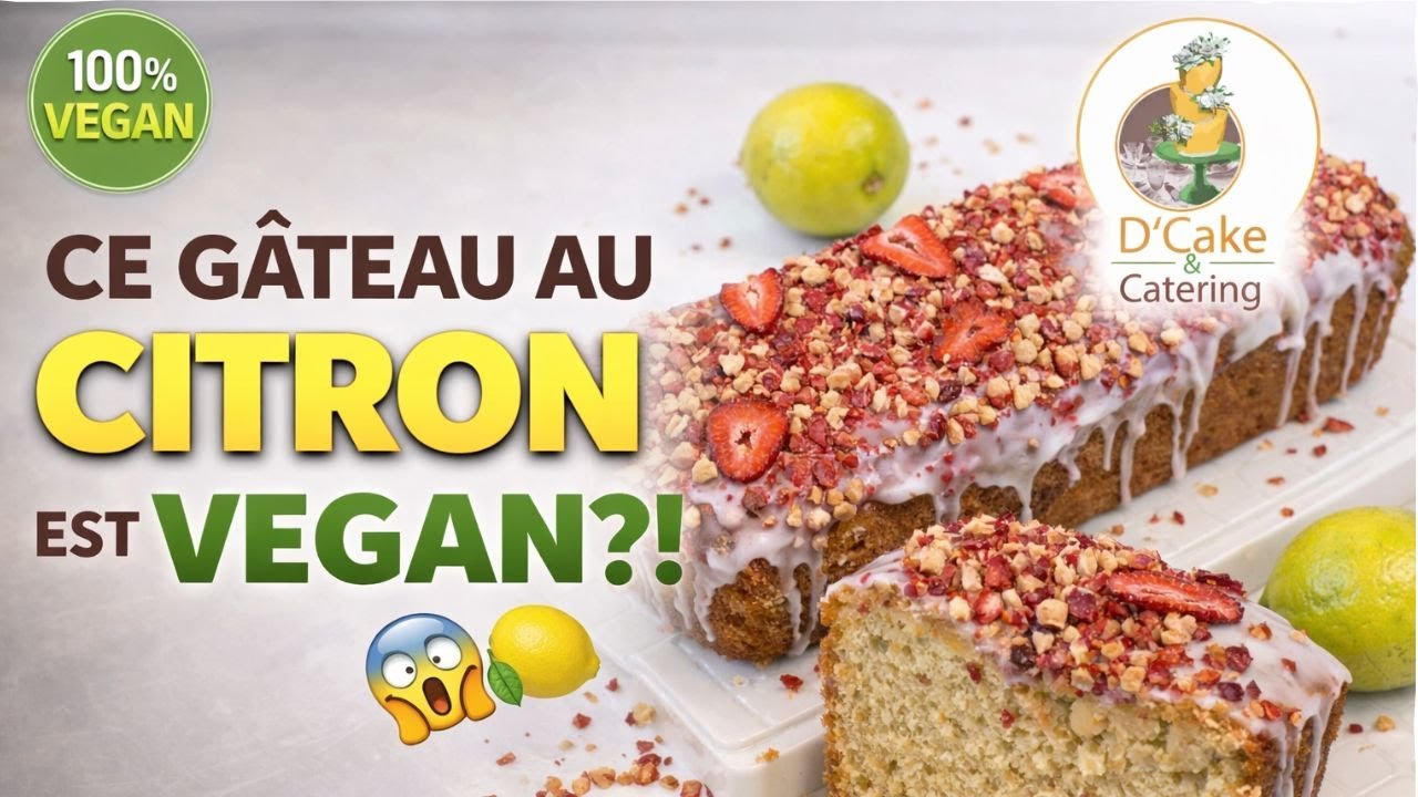 Gâteau au Citron Vegan Ultra Moelleux – Le Secret Révélé 🍋 | Ultimate Moist Vegan Lemon Cake 