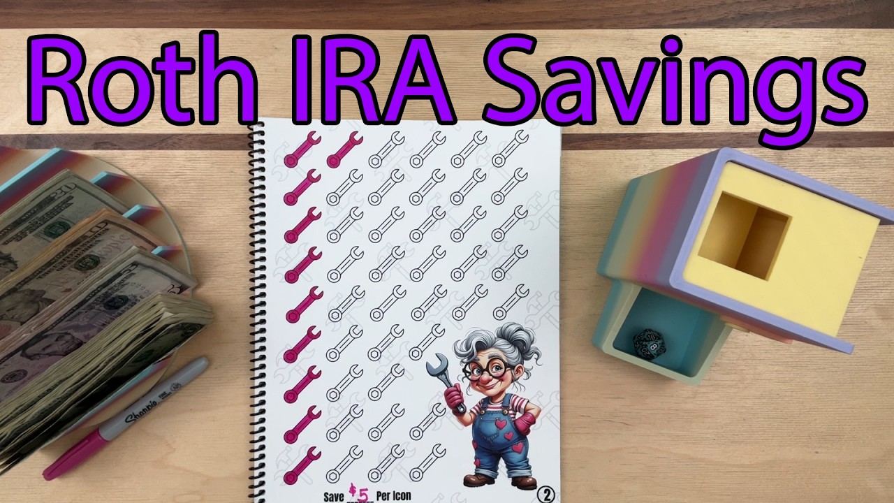 Книга для планирования сбережений на счете Roth IRA от @boymomlovestosave | 500 долларов | Пенсия...