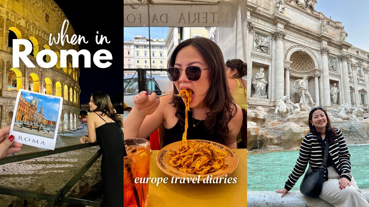 ITALY VLOG 🇮🇹 my first time in Europe | flying to Rome Italy ✈️  48 hours in Rome & Vatican