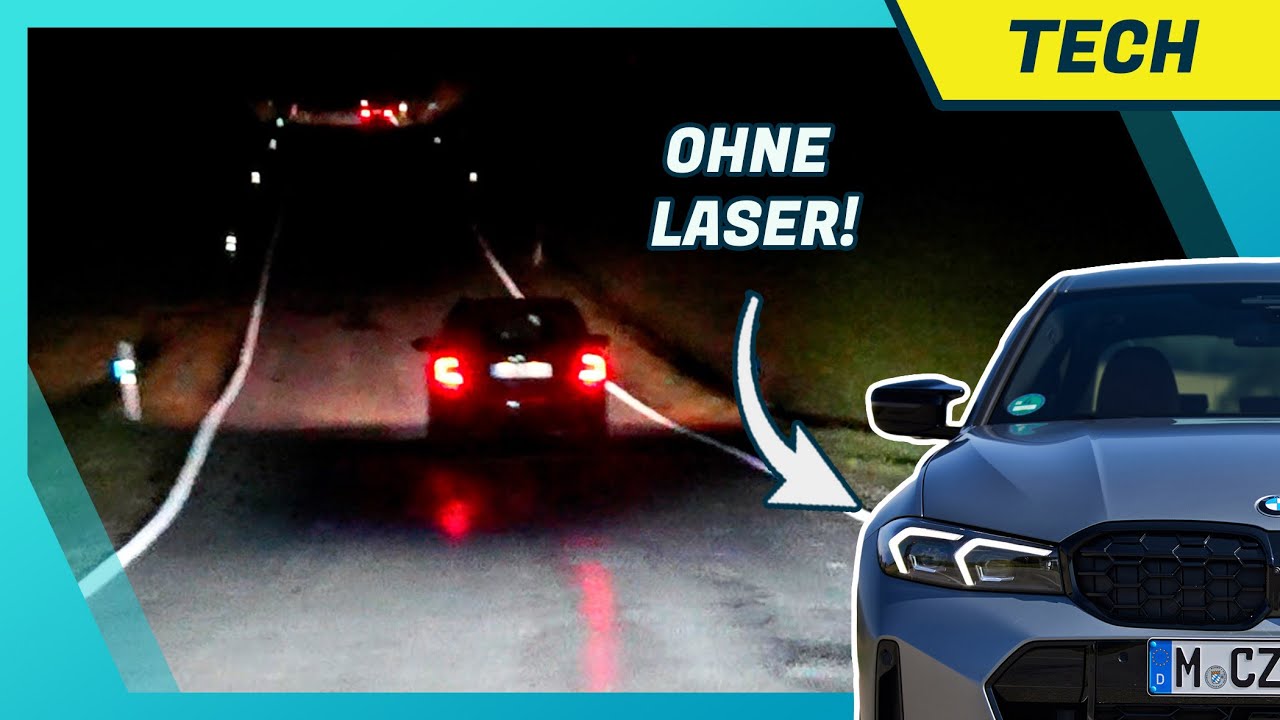 Adaptive Matrix LED-Scheinwerfer (jetzt ohne Laser) im 3er BMW (G20 2023) im Test/Nachtfahrt
