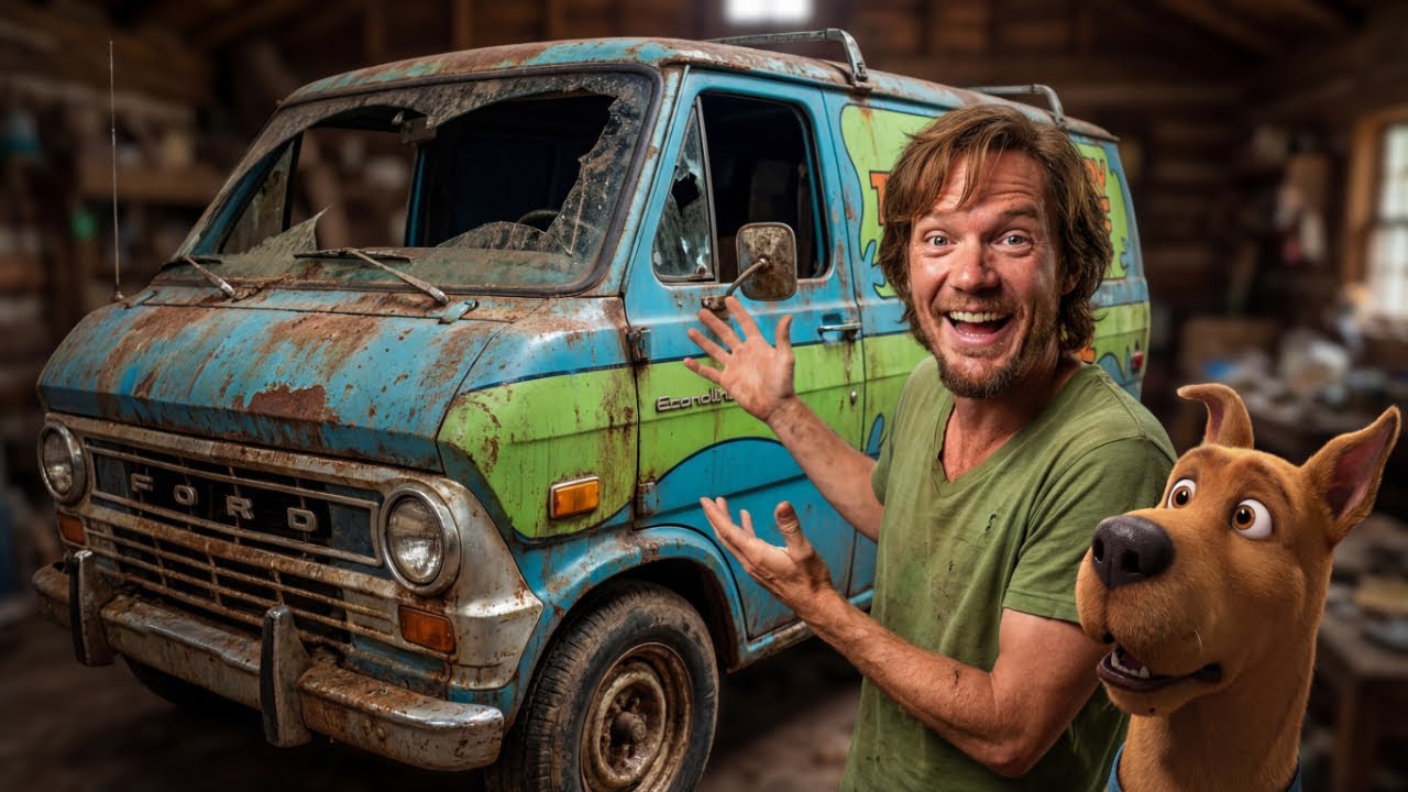 Full Restoration of the "Mystery Machine" car, lost in a mystery for 15 years (from Scooby-Doo)