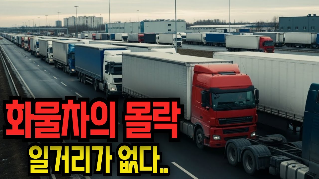 '이제 전부 망했습니다.' 전국에 일거리가 없다. 이제 뭐 먹고 사나... 거래처가 망하니 운임은 내려가고.. 화물차 지입기사의 몰락.