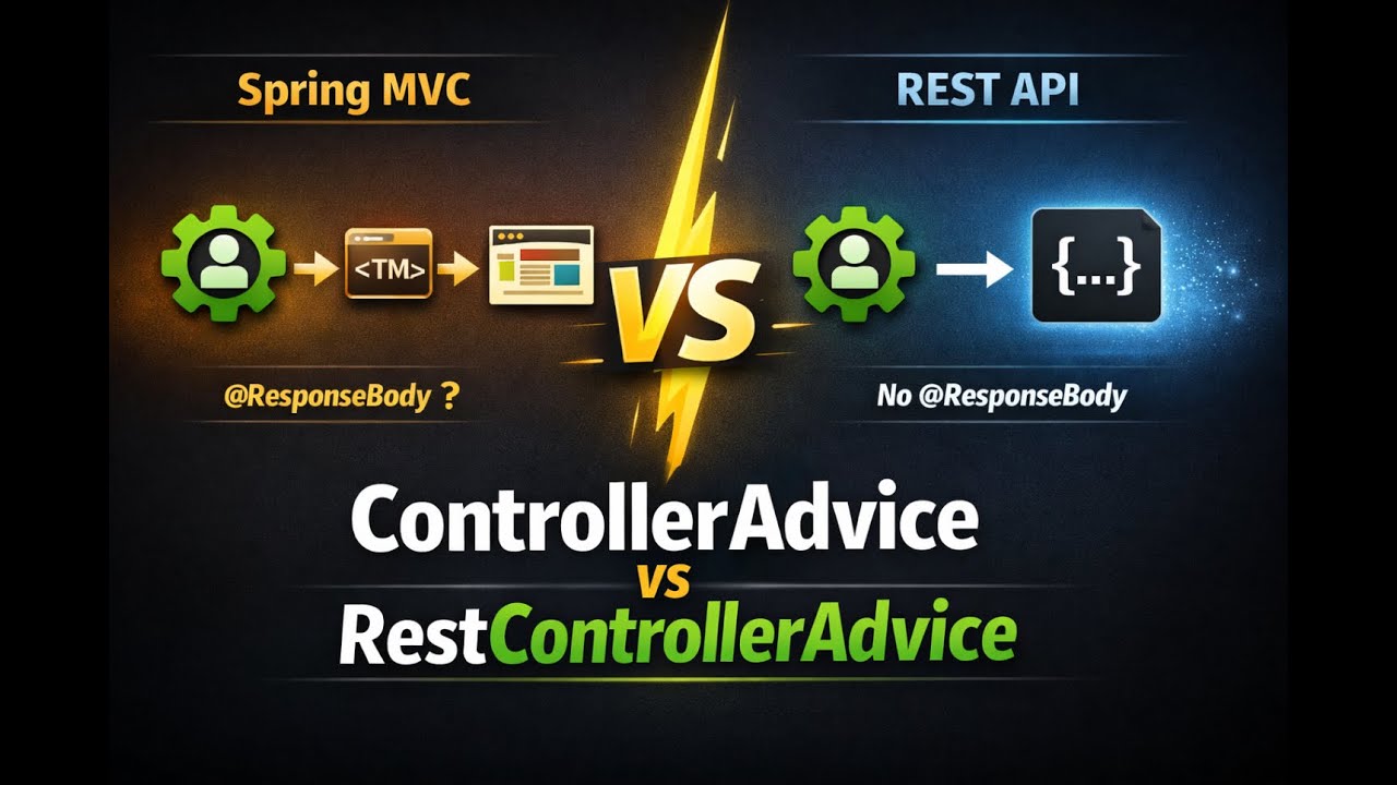@ControllerAdvice vs @RestControllerAdvice | Spring Boot MVC vs REST Explained