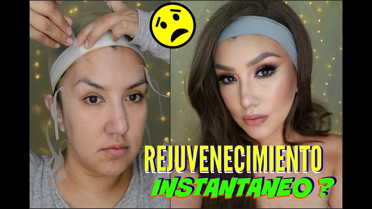 Rejuvenecimiento Inmediato ?  con cinta adhesiva?  /Instant Face Lift ?| auroramakeup