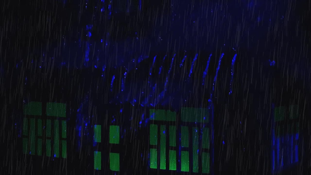 No Ads Rain Sounds for Sleeping – Tin Roof Thunder & Rain ASMR for Insomnia, Anxiety, Overthinking