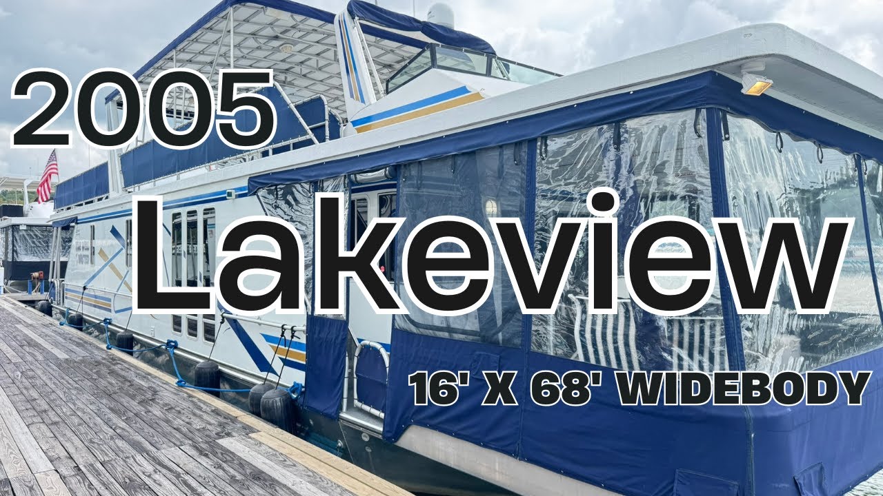 2005 Lakeview 16' x 68' Widebody Houseboat for Sale by HouseboatsBuyTerry.com