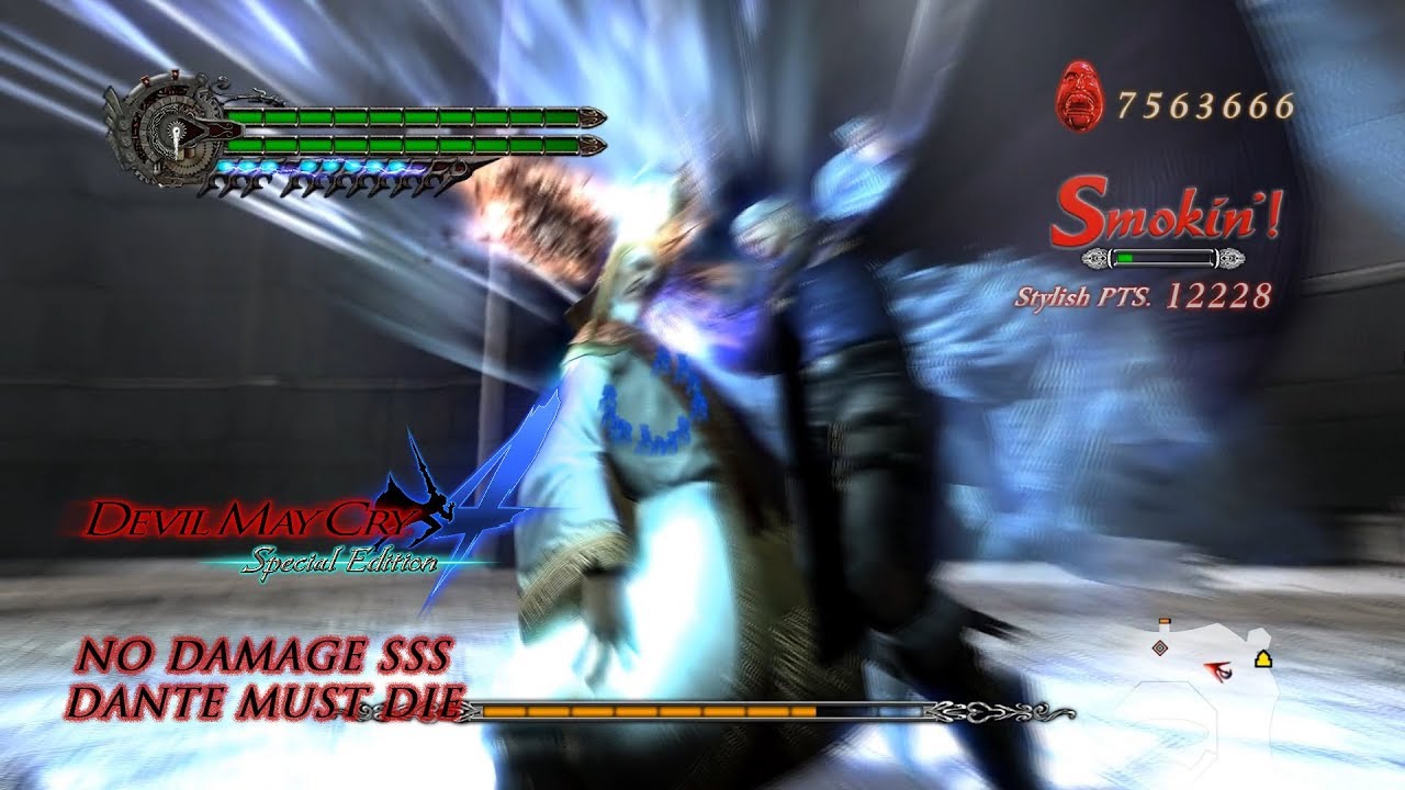 Devil May Cry 4 Special Edition: Dante Must Die, No Damage SSS Rank - Mission 11