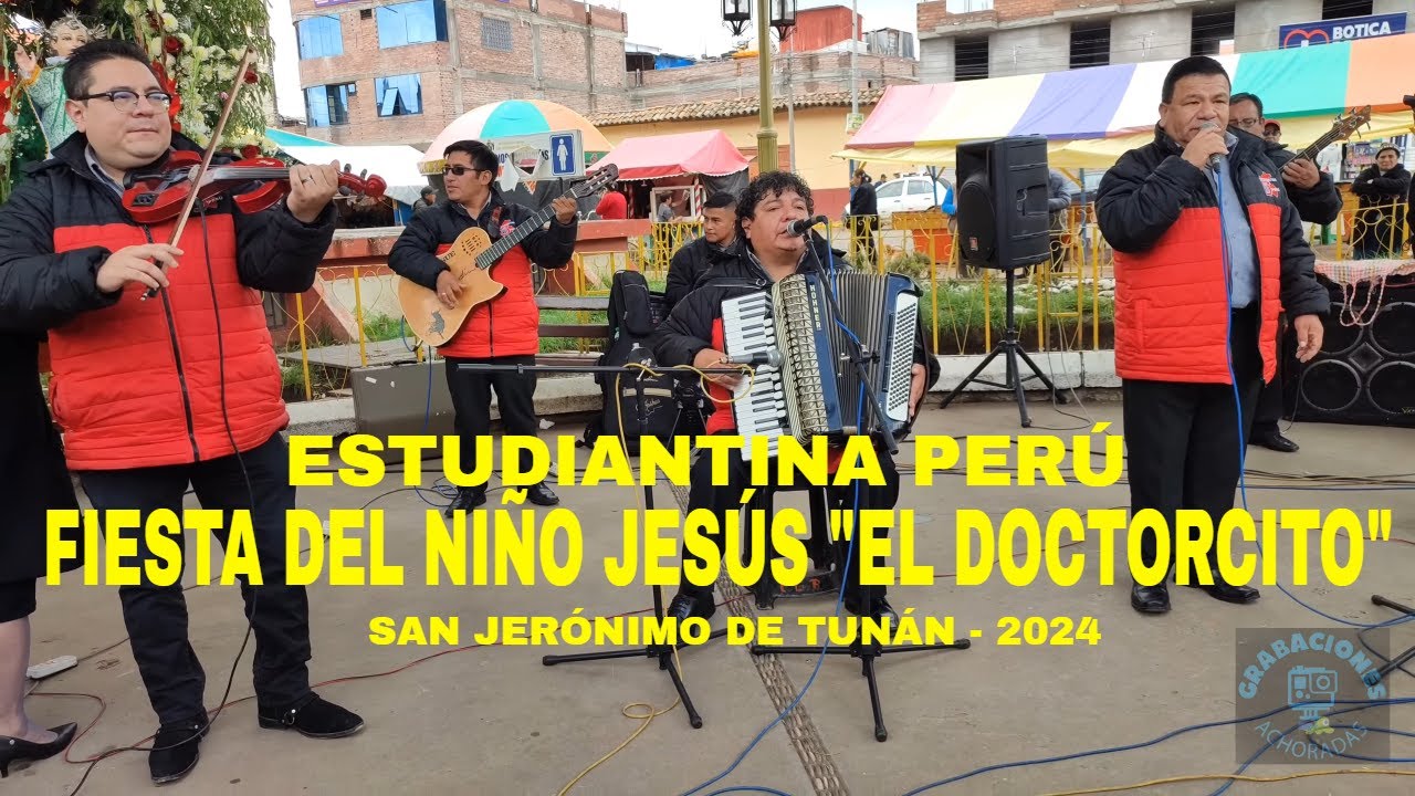 ESTUDIANTINA PERÚ en vivo en San Jerónimo de Tunán (01/01/2024)