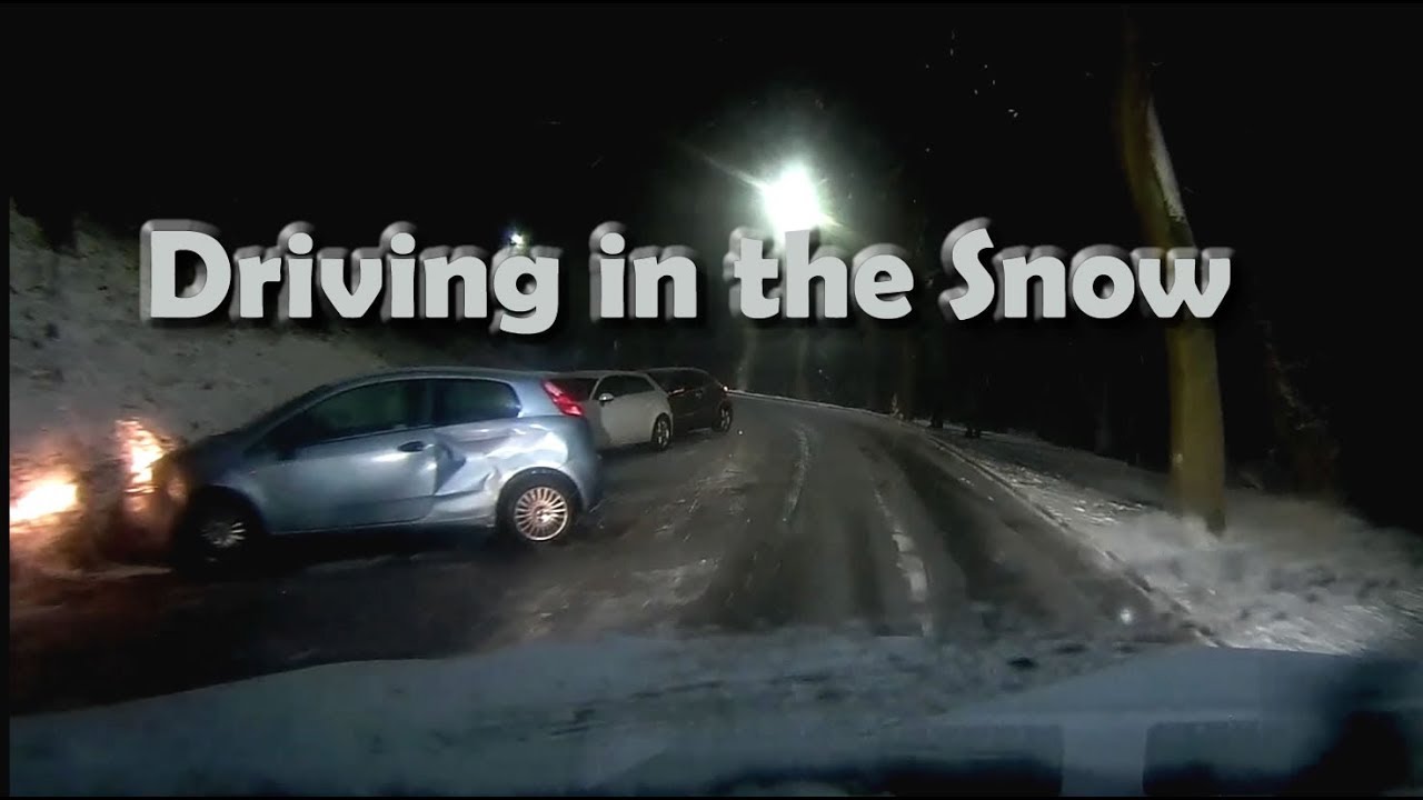 Snow Driving on Sheffield UK Roads - "Beast from the East" Car Accidents