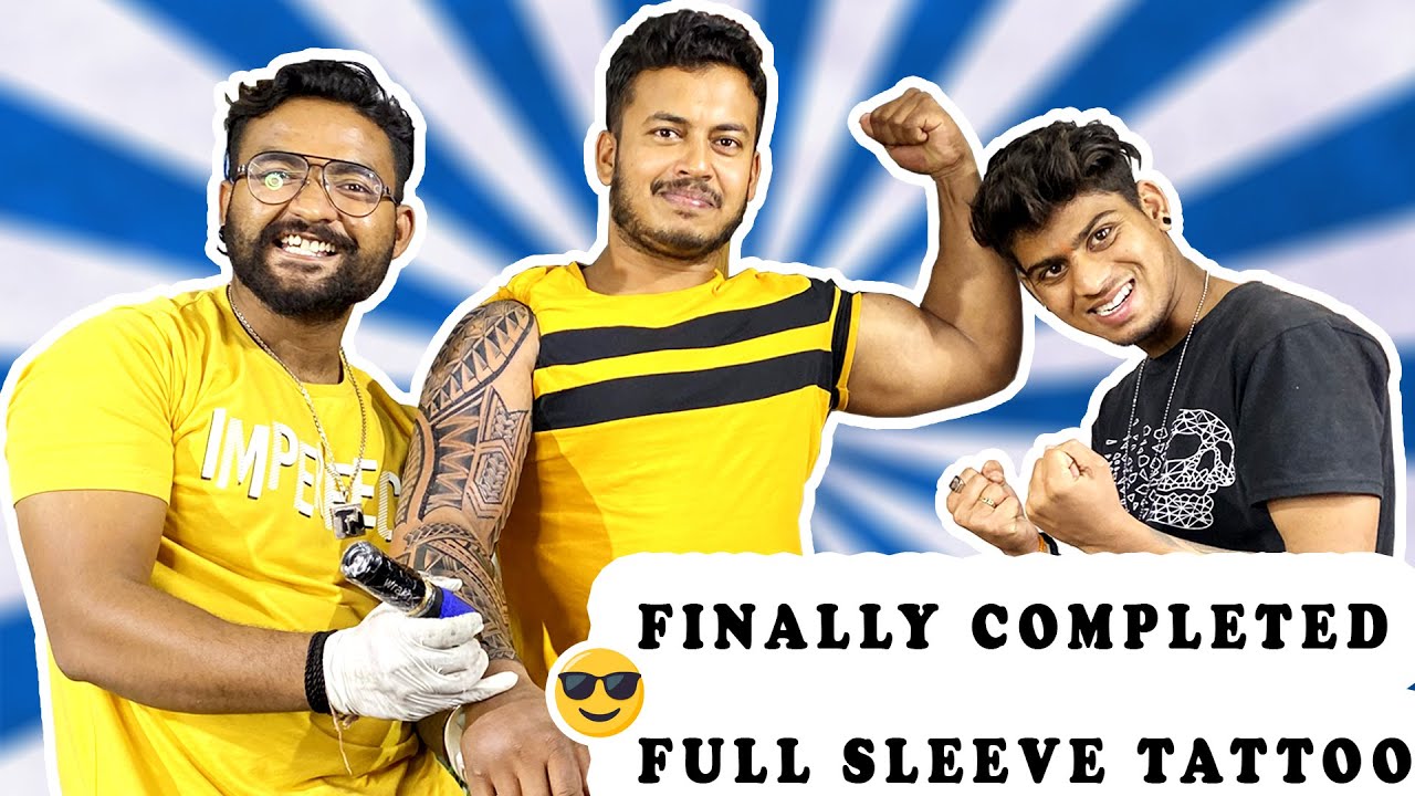FULL SLEEVE MAORI TATTOO (FINALLY DONE ✔️)🤩 / TATTOO VLOG ❤️