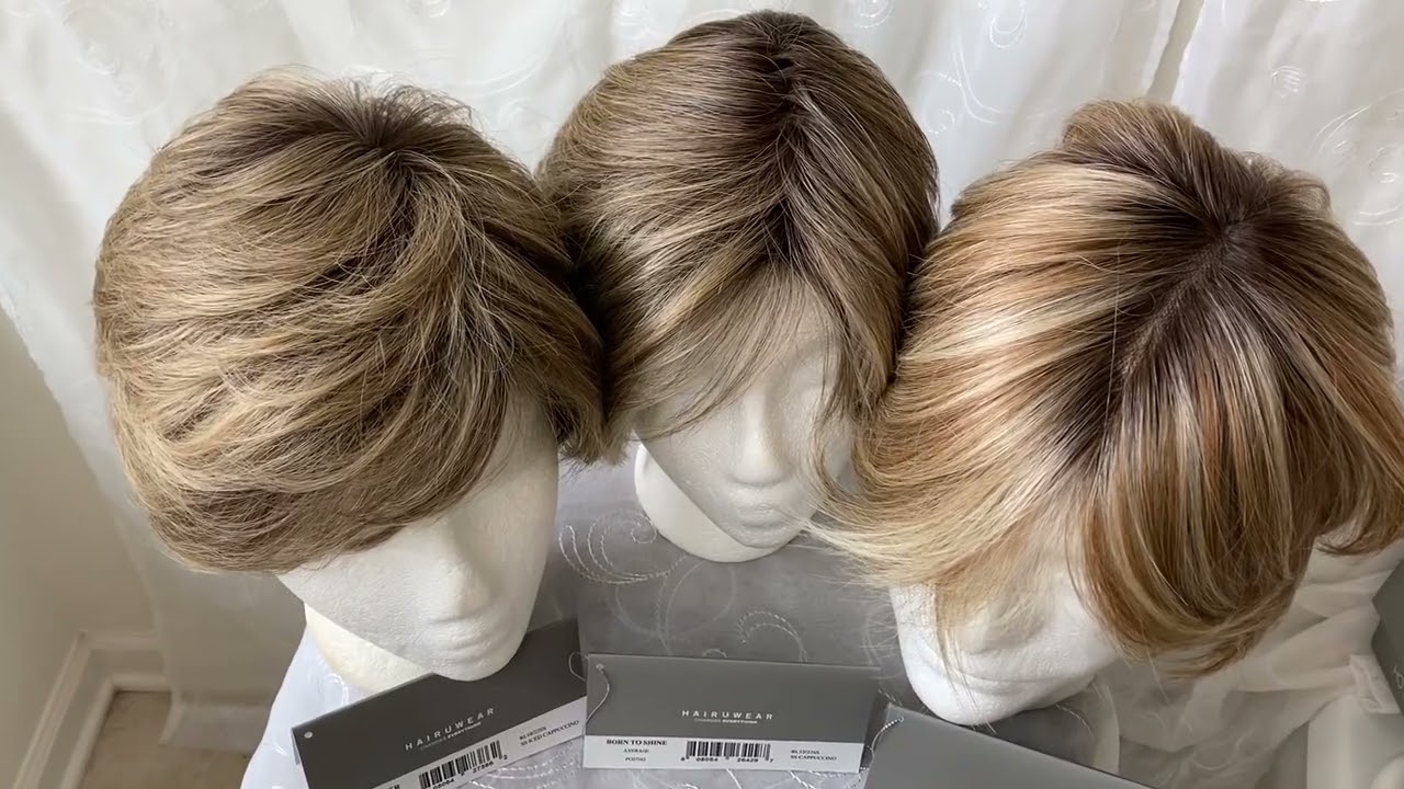 3 RAQUEL WELCH WIGS WIG COLOR COMPARISON | Shaded Iced Cappuccino, Shaded Cappuccino, Shaded Wheat