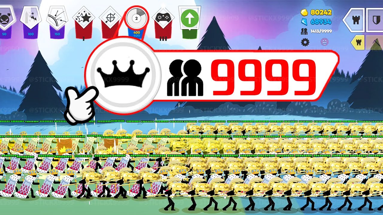 Stick War Saga MOD ⚔️ 9999 Royal Kings March as One 💥 Stickx9999