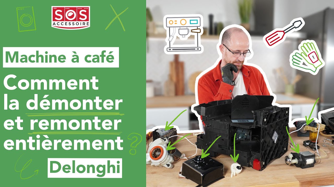 👨‍🔧 Comment démonter et remonter entièrement ma machine à café Delonghi ?