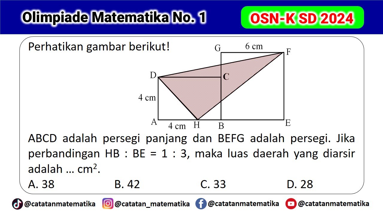 Pembahasan Soal OSN-K SD 2024 No.1 - Olimpiade Matematika Tingkat Kabupaten/Kota-CatatanMatematika