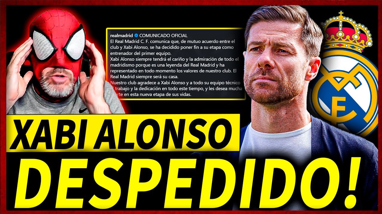 &iexcl;BOMBAZO!😱&iexcl;EL MADRID DESTITUYE A XABI ALONSO TRAS PERDER LA FINAL CONTRA EL BAR&Ccedil;A! (OFICIAL)