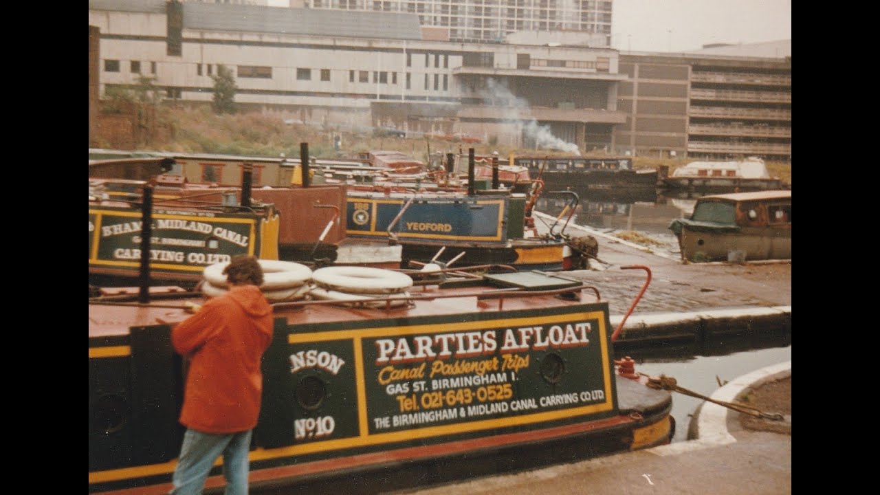 Birmingham City Centre Canal scenes Part 1 - Scenes from the 1970's