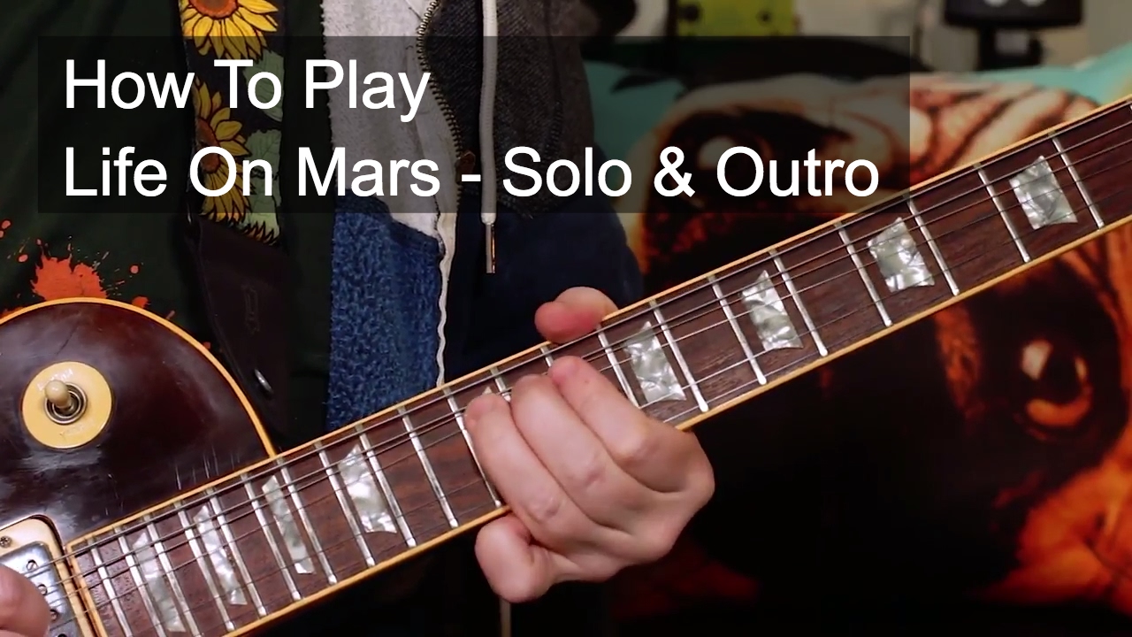 'Life On Mars' Solo and Outro - David Bowie Guitar Lesson