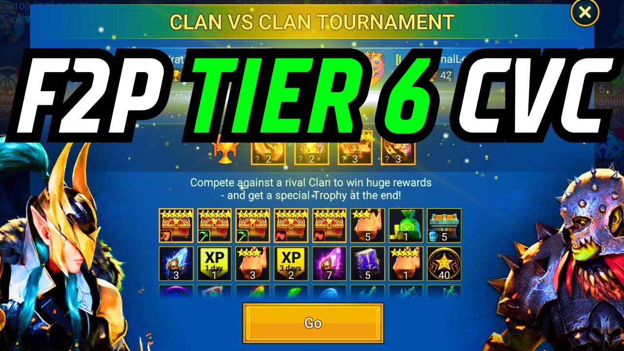 F2P CVC TIER 6 END GAME! RISE AND GRIND CHILL AND CHAT! | RAID: SHADOW LEGENDS